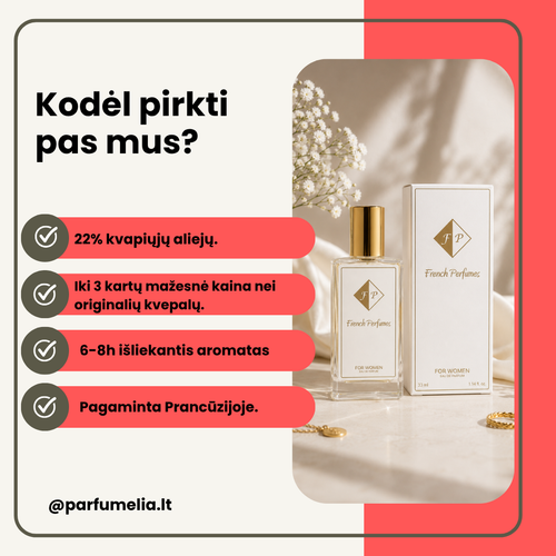 Kodėl pirkti pas mus? Parfumelia privalumai